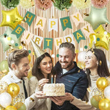 Sage Green Birthday Decorations Women Girls Boho Party Decorations