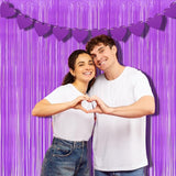BRAVESHINE Tinsel Photo Backdrop Curtains - 2Pcs 3.2x8.2ft Pastel