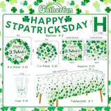 St Patrick's Day Party Supplies Kit for 25 Irish Themed Tableware