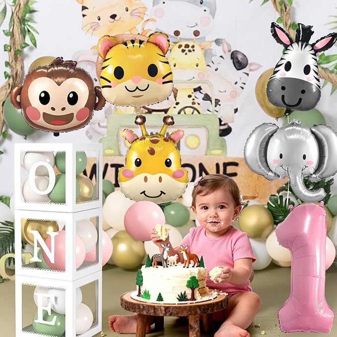 Wild One Birthday Decorations Jungle Theme 1st First Birthday