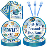 First Trip Around The Sun Decorations - 96PCS First Tirp Around The