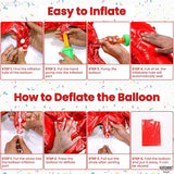 KatchOn, Giant Red Number 4 Balloons for Birthdays - 40 Inch | Red 4