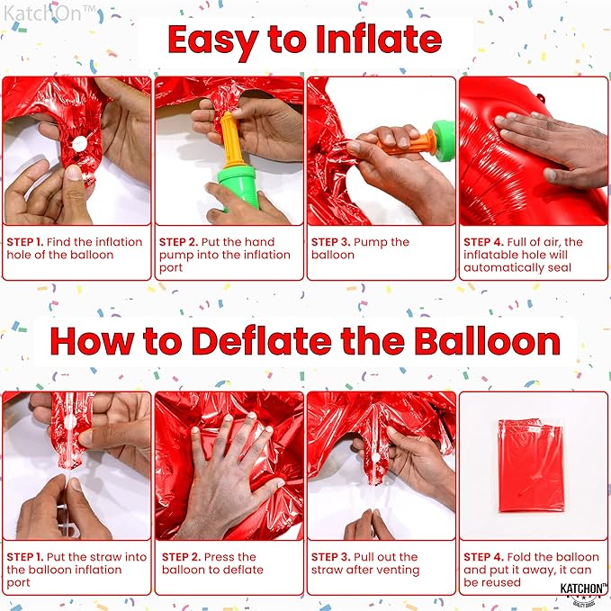 KatchOn, Giant Red 8 Balloon Number - 40 Inch | Number 8 Balloon, 8th