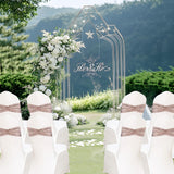Eternal Beauty Set of 20 Sequin Sashes Bow Rose Gold Chair Sashes for