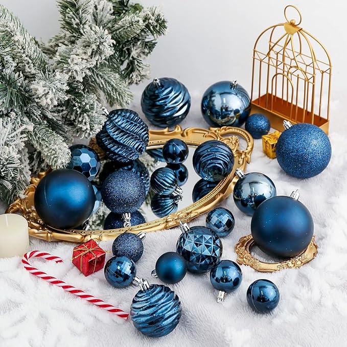 XmasExp 60mm/2.36" Christmas Ball Ornaments Shatterproof Christmas Orn