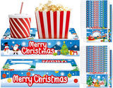 32Pcs Christmas Party Supplies Movie Night Paper Snacks Boxes Xmas