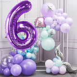 KatchOn, Giant Purple Number 6 Balloon - 40 Inch | 6th Birthday