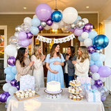 KARLURE Purple and Blue Balloon Arch Garland Kit for Girls Princess