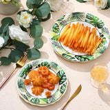 120 Pcs Summer Party Paper Plates Disposable