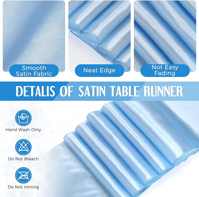 Breling 8 Pack Winter Baby Blue and White Disposable Plastic