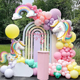 Pastel Unicorn Balloons Garland Arch Kit with Large Self designed