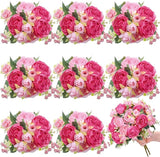 8 Bundles Artificial Peonies Flowers Boho Faux Flowers Arrangements #1