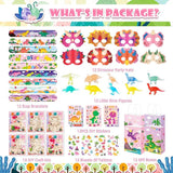 96Pcs Pink Dinosaur Party Favors Dino Themed Party Birthday