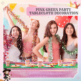 2 Pcs Witch Princess Theme Party Pink & Green Holographic Party