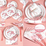 Love in Bloom Bridal Shower Decorations 168pcs Bridal Shower Plates