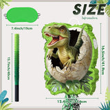 WERNNSAI Dinosaur Egg Piñata - Trex Piñata with Blindfold and Bat for