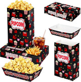 72 Pcs Movie Night Supplies Paper Movie Snack Trays Set Include 24