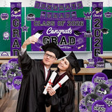 Graduation Decorations 2026 Purple Graduation Party Decor Set include