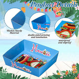 48 Pack Hawaii Party Paper Tray Aloha 5lb Tiki Paper Disposable Boat