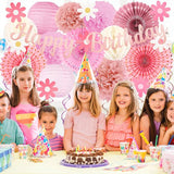 Pink Birthday Party-Decorations - 29pcs Beige Rose Gold Party