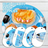 96Pcs Blue 1st Birthday Party Decorations Mr Onederful Plates and