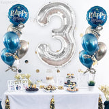 KatchOn, Big Silver Number 3 Balloon - 40 Inch | 3rd Birthday