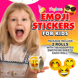 Playbees Emoticon Stickers - 2 Rolls - Kids' Party Favors, Game