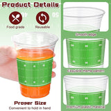 120 PCS Football Cups 16 OZ Disposable Plastic Football Party Cups
