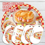 96Pcs Hot Dog Party Supplies 1st Birthday Plates and Napkins Fast