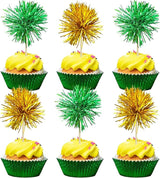 Gyufise 30Pcs Foil Firework Cupcake Toppers Sparkle Tinsel Cake #11