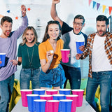 120 PCS Blue And Pink Disposable Plastic Cups Gender Reveal Plastic