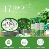 350 Pieces St Patrick's Day Party Supplies Irish Party Tableware Set