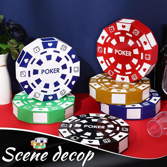 12 Pcs Casino Theme Party Decorations 9 Inch Large Poker Chip Favor