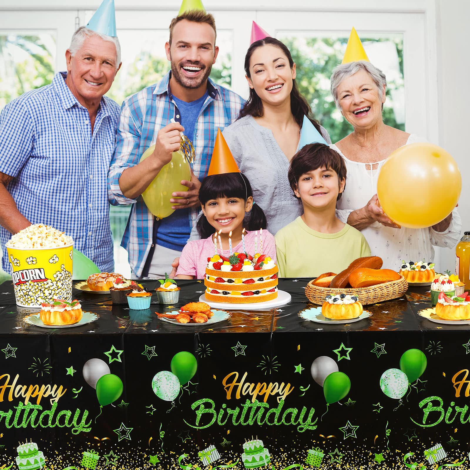 Breling 3 Pack Happy Birthday Tablecloths Happy Birthday Decoration