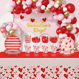 194Pcs Valentine's Day Party Decorations Valentines Day Plates and
