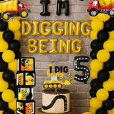 348 Pcs Construction 5th Birthday Decorations Dump Truck Five Years