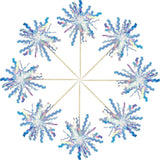 Gyufise 30Pcs Foil Firework Cupcake Toppers Happy Birthday Cake #4