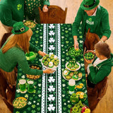 OHOME St Patricks Day Decorations - 2 PCS Shamrock Tablecloth | St