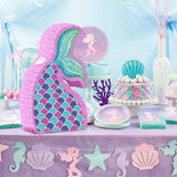 Mermaid Tail Pinata with Pinata Stick & Blindfold for Girls Mermaid