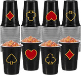 48 Pcs Casino Party Cups 16 oz Casino Theme Party Decorations