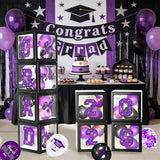 Graduation Decorations 2026 - Purple Graduation Decorations - Set of