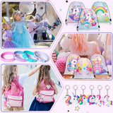 12 Sets Unicorn Party Favors Birthday Supplies for Girls Kid