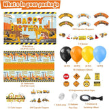 Construction Birthday Party Supplies 136 Pcs Dump Truck Party