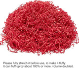 Mefleet 2 LB Crinkle Cut Paper Shred Filler Red Crinkle Shredded