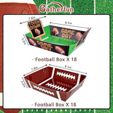 Football Party Supplies Kit for 36 Large Football Food Plates