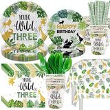 Young Wild And Three Decorations Tableware Safari Jungle Theme 3rd