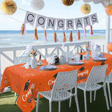 Slergut Orange and Black Graduation Decorations 2026, 3 Pack Orange