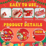 48 Pcs Christmas Party Supplies Movie Night Paper Snack Trays Xmas