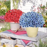 AmyHomie 20 Bundles Artificial Flowers for Outdoors UV Resistant Fake