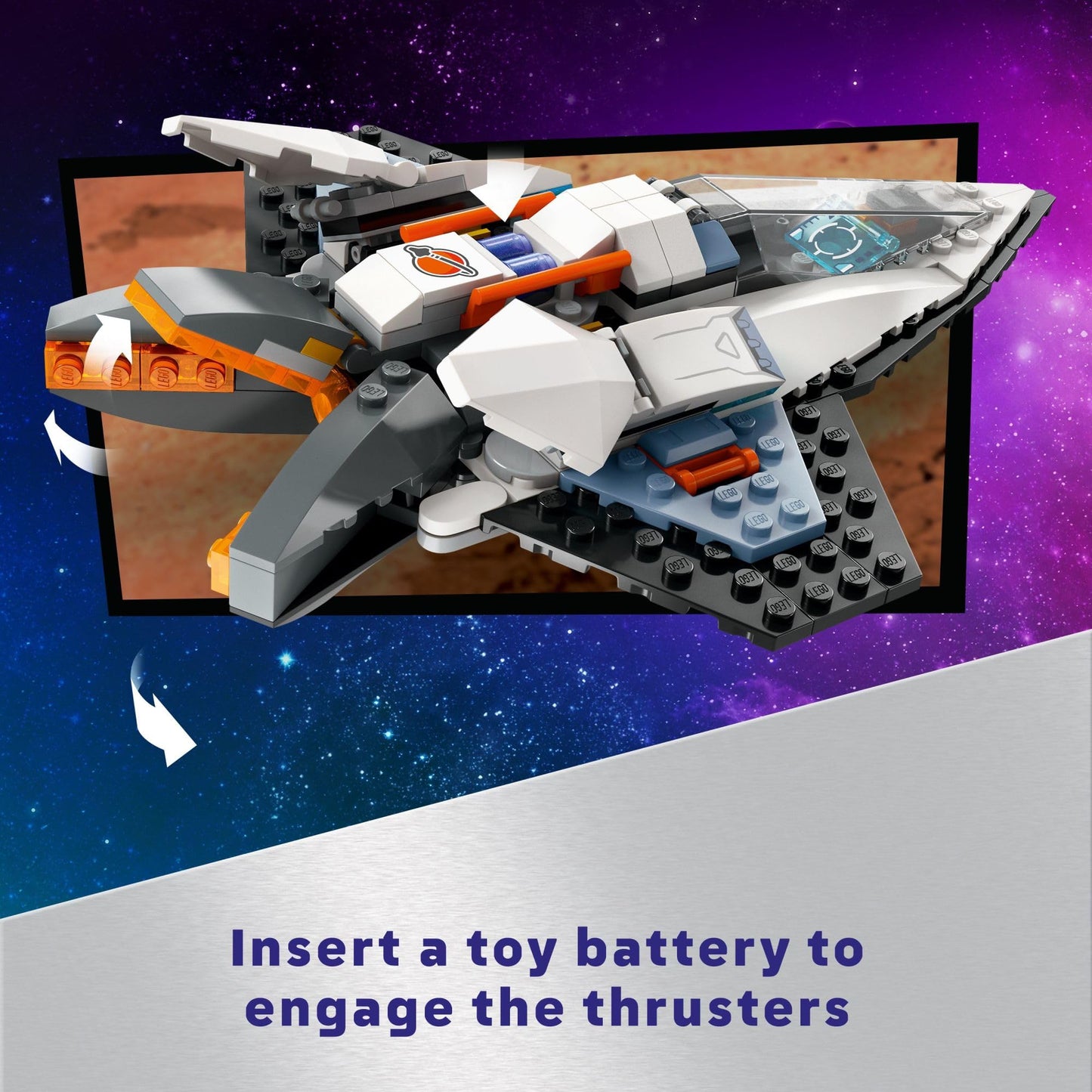 LEGO City Interstellar Spaceship Toy for Kids, Creative Play Space
